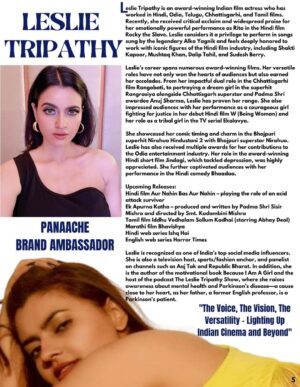 Leslie Tripathy Instagram - As “Brand Ambassador of Panaache”, I am excited to be featured among “The Strong Female Leads” for Panaache Magazine 2025, The Annual Coffee Table Magazine . Thank u team Panaache
