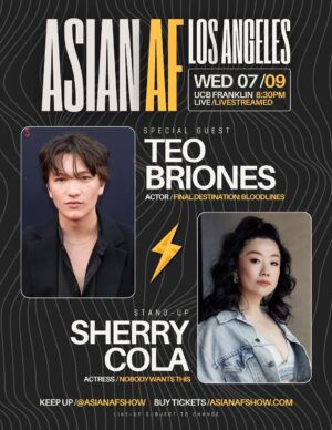 Lilan Bowden Instagram - 𝗟𝗔 this could be fun 👀 //////////////
𝗗𝗔𝗧𝗘 7.09.25
𝗧𝗜𝗠𝗘 8:30pm
𝗩𝗘𝗡𝗨𝗘 @ucbtla
𝗧𝗜𝗖𝗞𝗘𝗧𝗦 asianafshow.com {link in bio}

𝙁𝙚𝙖𝙩𝙪𝙧𝙞𝙣𝙜
𝗦𝗣𝗘𝗖𝗜𝗔𝗟 𝗚𝗨𝗘𝗦𝗧 Teo Briones @theteobriones
{Final Destination: Bloodlines ⋆ Chucky}

𝗦𝗧𝗔𝗡𝗗-𝗨𝗣 Sherry Cola @shrrycola
{Nobody Wants This ⋆ Joy Ride ⋆ Good Trouble}

𝗖𝗛𝗔𝗥𝗔𝗖𝗧𝗘𝗥 Cam Gavinski @camgavinski 
{UCB}

𝗦𝗞𝗘𝗧𝗖𝗛 Please Take Off Your Shoes @ptoysshow
 ⋆ Arpit Jain @introducingarpit
 ⋆ Tara Joshi @thetarajoshi 
 ⋆ Sachin Kumar @sckachi
 ⋆ Nakul Makkad @nakmakk
 ⋆ Jaz Saini @sincerelyxjaz
 ⋆ Sahana Srinavasan @sahana__srinivasan

𝗩𝗢𝗟𝗧𝗥𝗢𝗡 @voltronafshow
 ⋆ Lilan Bowden @yourfriendlilan
 ⋆ Sarah Claspell @claspy
 ⋆ Kim Cooper @kimcoopie

𝗚𝗨𝗘𝗦𝗧 𝗜𝗠𝗣𝗥𝗢𝗩𝗜𝗦𝗘𝗥𝗦
 ⋆ Allyn Pintal @heyallyn
 ⋆ Rekha Shankar @rekha_s
 ⋆ Tao Yang @tyang209

𝗜𝗠𝗣𝗥𝗢𝗩 Gaysian AF @gaysianafshow
 ⋆ DarylJim @jamie_ary
 ⋆ Jiavani @jiavani
 ⋆ Alex Song-Xia @alexsongxia
 ⋆ Ruha Taslimi @ruhataslimi

𝗛𝗢𝗦𝗧𝗦 Lilan Bowden ⋆ Sarah Claspell

ʟɪɴᴇ-ᴜᴘ ꜱᴜʙᴊᴇᴄᴛ ᴛᴏ ᴄʜᴀɴɢᴇ

𝗔𝗦𝗜𝗔𝗡 𝗔𝗙 𝗟𝗢𝗦 𝗔𝗡𝗚𝗘𝗟𝗘𝗦 𝗣𝗥𝗢𝗗𝗨𝗖𝗘𝗥𝗦
Lilan Bowden ⋆ Will Choi ⋆ Sarah Claspell ⋆ Allyn Pintal

𝗔𝗦𝗜𝗔𝗡 𝗔𝗙 𝗟𝗘𝗔𝗗 𝗣𝗥𝗢𝗗𝗨𝗖𝗘𝗥 Will Choi 
𝗔𝗦𝗜𝗔𝗡 𝗔𝗙 𝗔𝗦𝗦𝗢𝗖𝗜𝗔𝗧𝗘 𝗣𝗥𝗢𝗗𝗨𝗖𝗘𝗥 Tae Yoo @taesian

𝗧 𝗜 𝗖 𝗞 𝗘 𝗧 𝗦 ⋆ 𝗢 𝗡 ⋆ 𝗦 𝗔 𝗟 𝗘 ⋆ 𝗡 𝗢 𝗪

ϟ