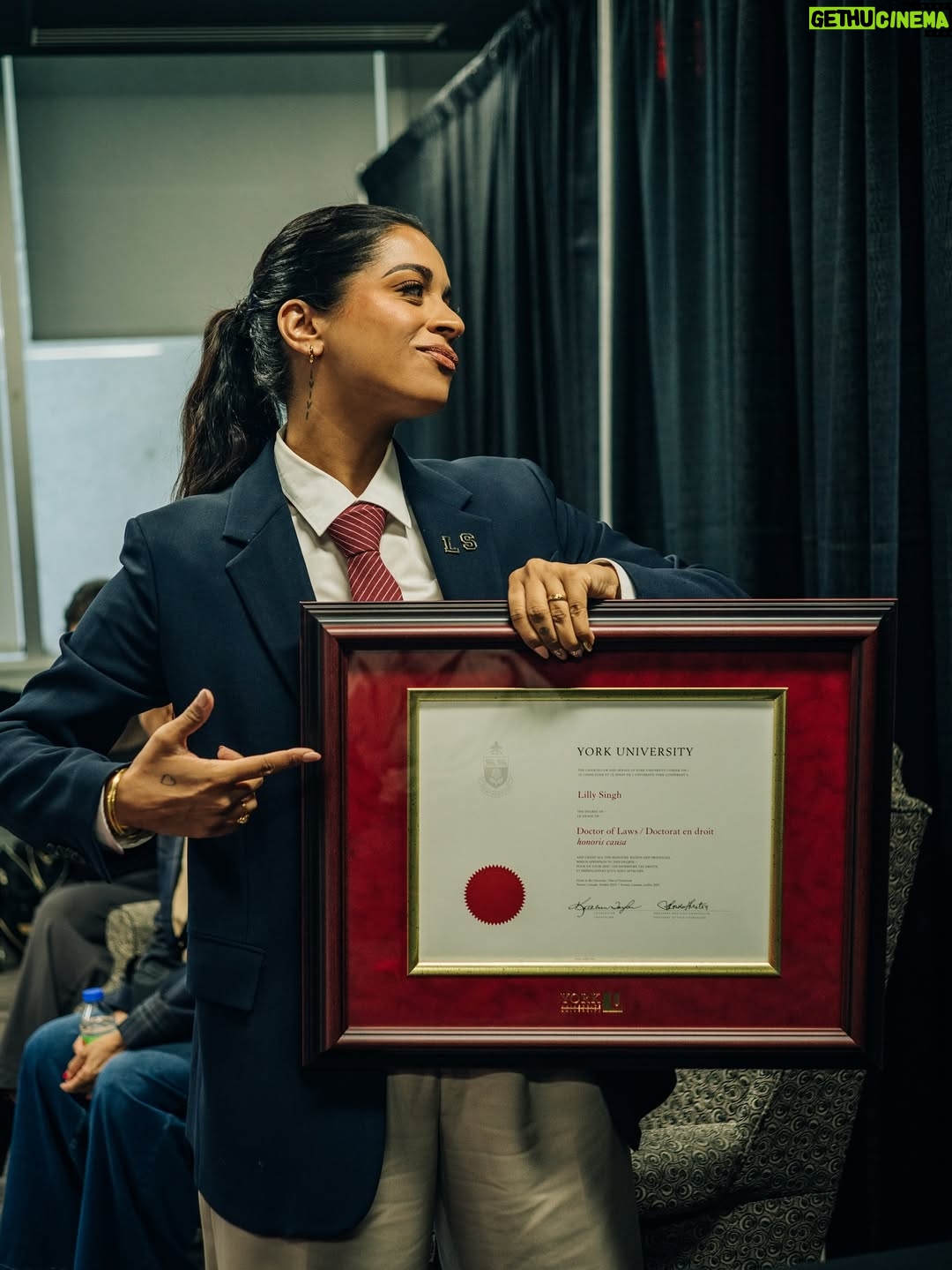 Lilly Singh - 353.2K Likes - I am Dr. Singh 👩🏽‍⚕️👩🏽‍🎓

Words can’t even begin to describe what an immense honour it is to receive a doctorate from my very own @yorkuniversity. I’m truly having a hard time processing it.

When I started my career in entertainment, I was terrified. Terrified of whether I’d make something of myself… and even more terrified of whether I’d make my parents proud. We’ve all heard the stereotype about Brown parents wanting their kids to be a doctor, lawyer, or engineer, and let’s be honest, it’s usually true. But that’s because, to them, those paths represented stability. And at the end of the day, all parents really want is for their kids to be safe and able to make a living.

I went against the grain in every possible way. But the universe has a wild sense of humour… because somehow, this path led me to bring home a PhD after all.

I’m so grateful I could give them this moment after everything they’ve given me.

God is great 🙏🏽

When you see me on the streets, please refer to me as Dr. Daddy Singh.