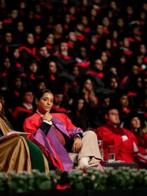 Lilly Singh Instagram - I am Dr. Singh 👩🏽‍⚕️👩🏽‍🎓

Words can’t even begin to describe what an immense honour it is to receive a doctorate from my very own @yorkuniversity. I’m truly having a hard time processing it.

When I started my career in entertainment, I was terrified. Terrified of whether I’d make something of myself… and even more terrified of whether I’d make my parents proud. We’ve all heard the stereotype about Brown parents wanting their kids to be a doctor, lawyer, or engineer, and let’s be honest, it’s usually true. But that’s because, to them, those paths represented stability. And at the end of the day, all parents really want is for their kids to be safe and able to make a living.

I went against the grain in every possible way. But the universe has a wild sense of humour… because somehow, this path led me to bring home a PhD after all.

I’m so grateful I could give them this moment after everything they’ve given me.

God is great 🙏🏽

When you see me on the streets, please refer to me as Dr. Daddy Singh.