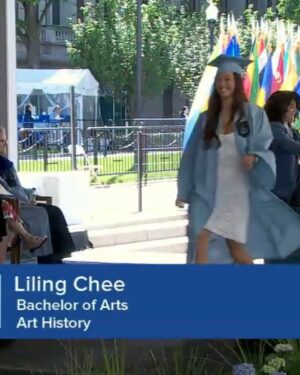 Lily Chee Instagram - one of my biggest accomplishments! thank you to all of my professors, classmates, and the people who made this possible <3 #grad #loveu #shook