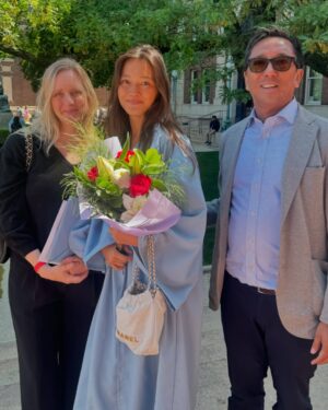 Lily Chee Instagram - one of my biggest accomplishments! thank you to all of my professors, classmates, and the people who made this possible <3 #grad #loveu #shook
