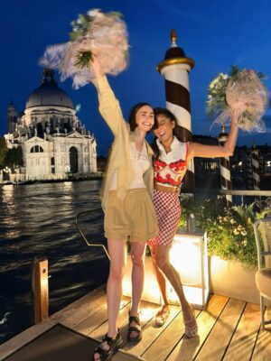 Lily Collins Instagram - And that’s another wrap on @emilyinparis… Here’s to five seasons of friendship turned sisterhood — Venice, Paris, Rome, anywhere is home with you by my side. Incredibly grateful for our Emily family and so extremely proud of what we all created together this year. Arrivederci 'til December 18!…