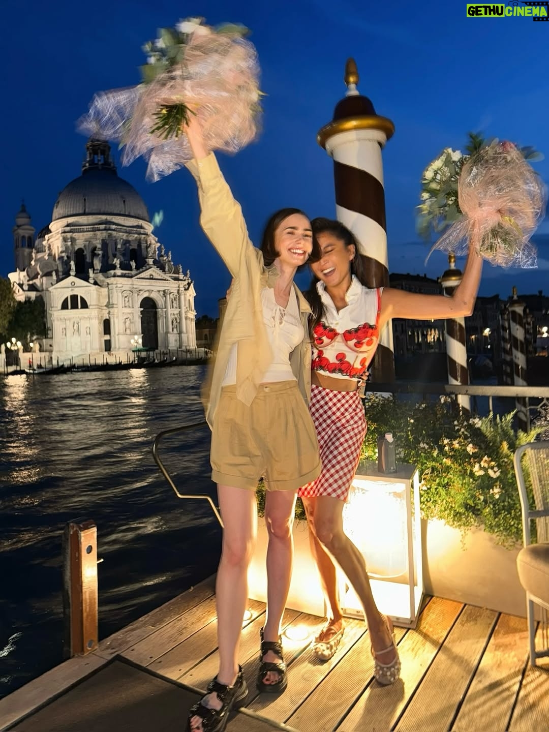 Lily Collins - 1.2 Million Likes - And that’s another wrap on @emilyinparis… Here’s to five seasons of friendship turned sisterhood — Venice, Paris, Rome, anywhere is home with you by my side. Incredibly grateful for our Emily family and so extremely proud of what we all created together this year. Arrivederci 'til December 18!…