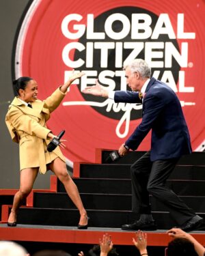 Liza Koshy Instagram - SCIENCE RULES 🥹 and GOALS ACHIEVED 🌍 TO END GLOBAL POVERTY with @glblctzn • Co-hosting the GCFestival is an absolute honor & is the most joyful restoration of my hope & soul battery. Thank you @hughcevans for your beautiful leadership and thank you @billnye for passionately empowering us through every age… Cheers, to the work done & all the more to come.