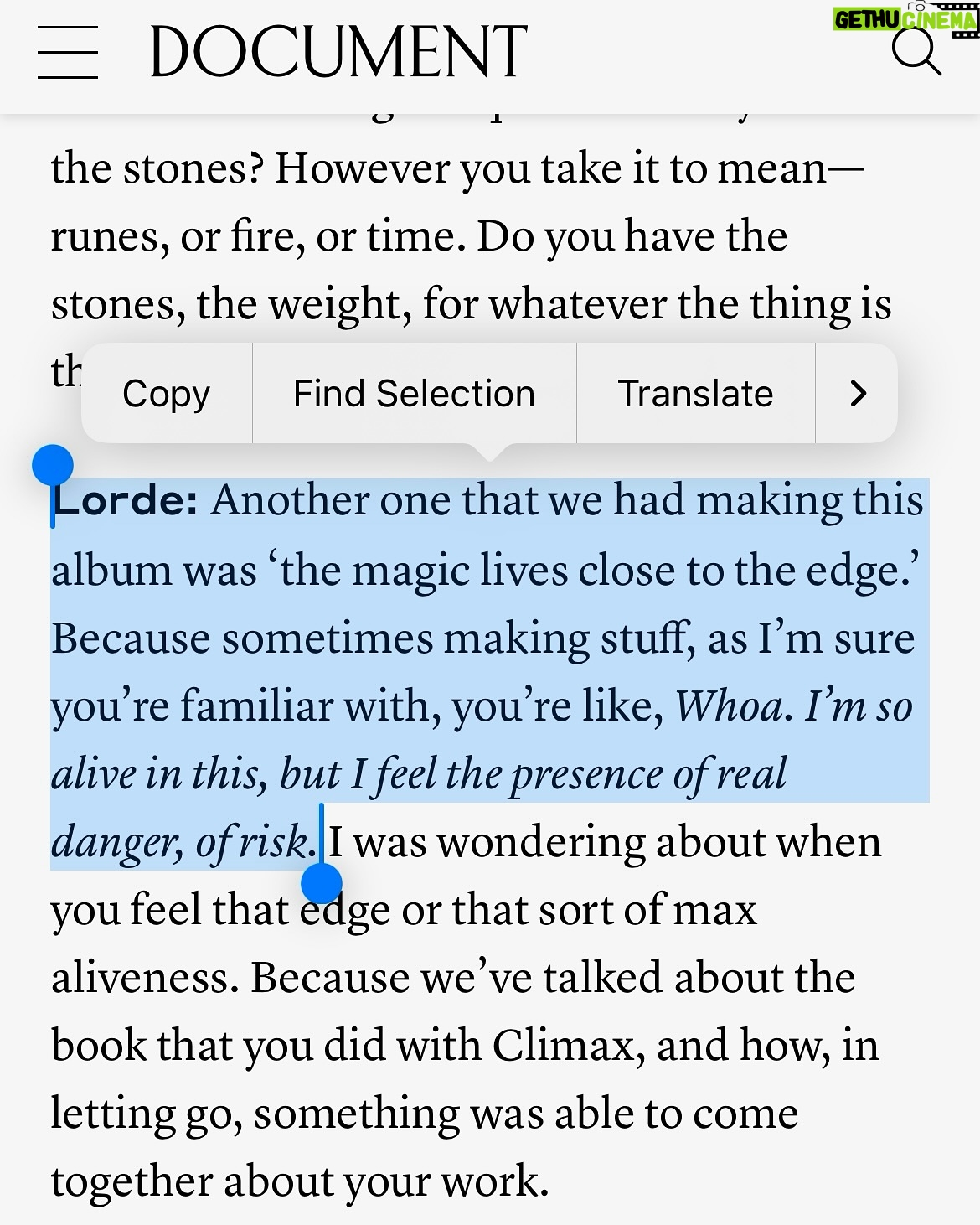 Lorde - 484.4K Likes - Hanging out with Martine for @documentjournal