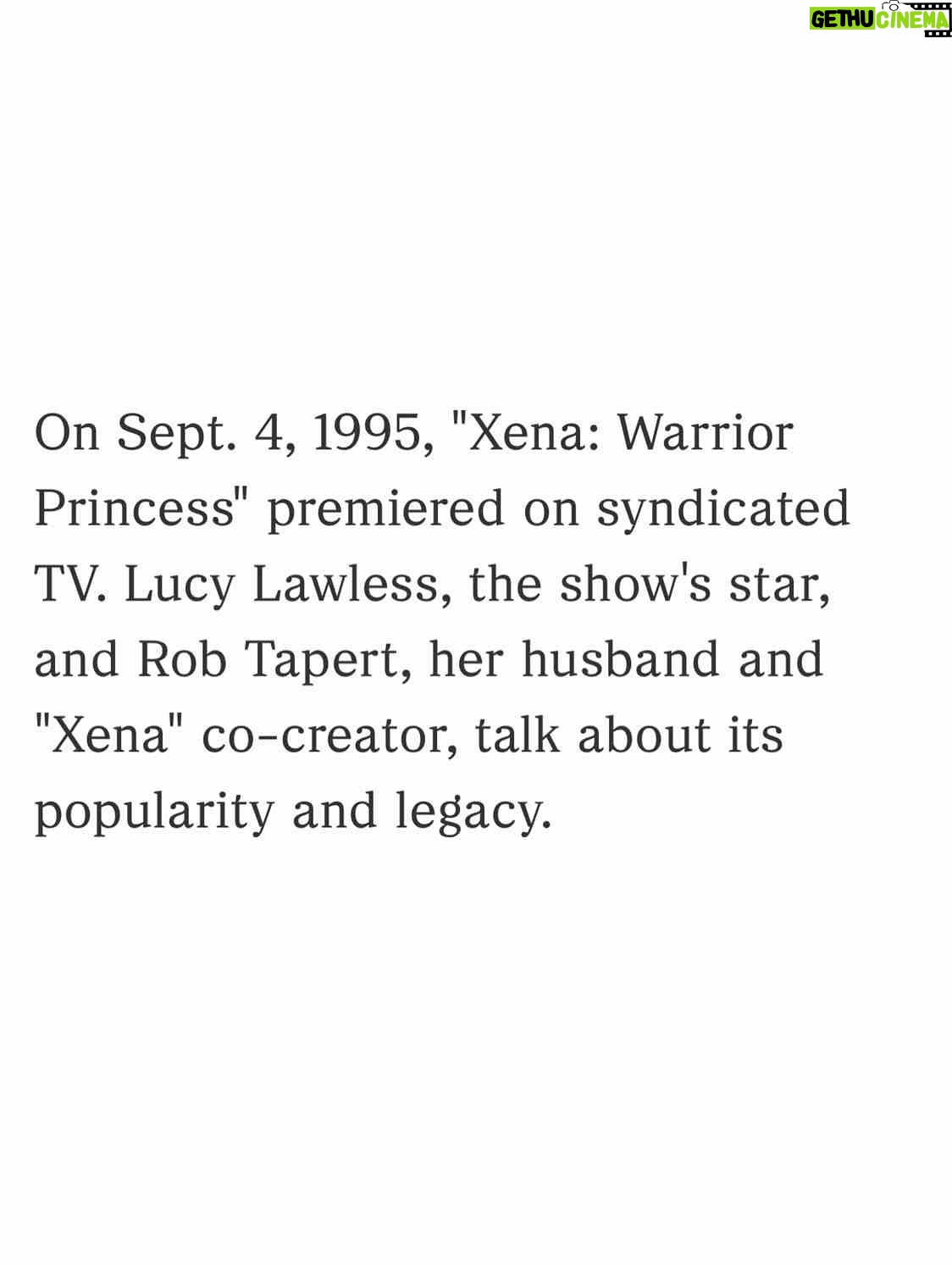 Lucy Lawless - 24.5K Likes - I want to thank the team at NPR for making us sound smarter than we are! Especially thanks to A Martinez! 

*Full article link in my bio*

#Xena30 @npr