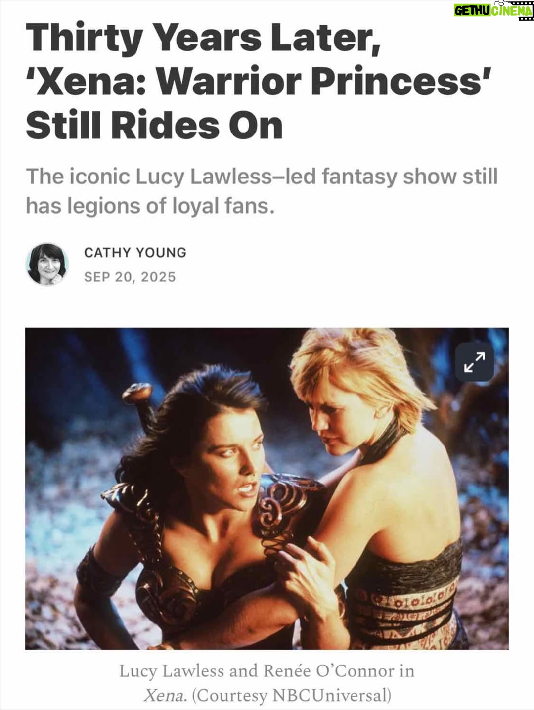 Lucy Lawless - 13K Likes - Crikey! Here’s one of the most comprehensive round ups of the last 30 Xena-rific years. Many, many thanks to @bulwarkonline and @CathyYoung!! Love youse.