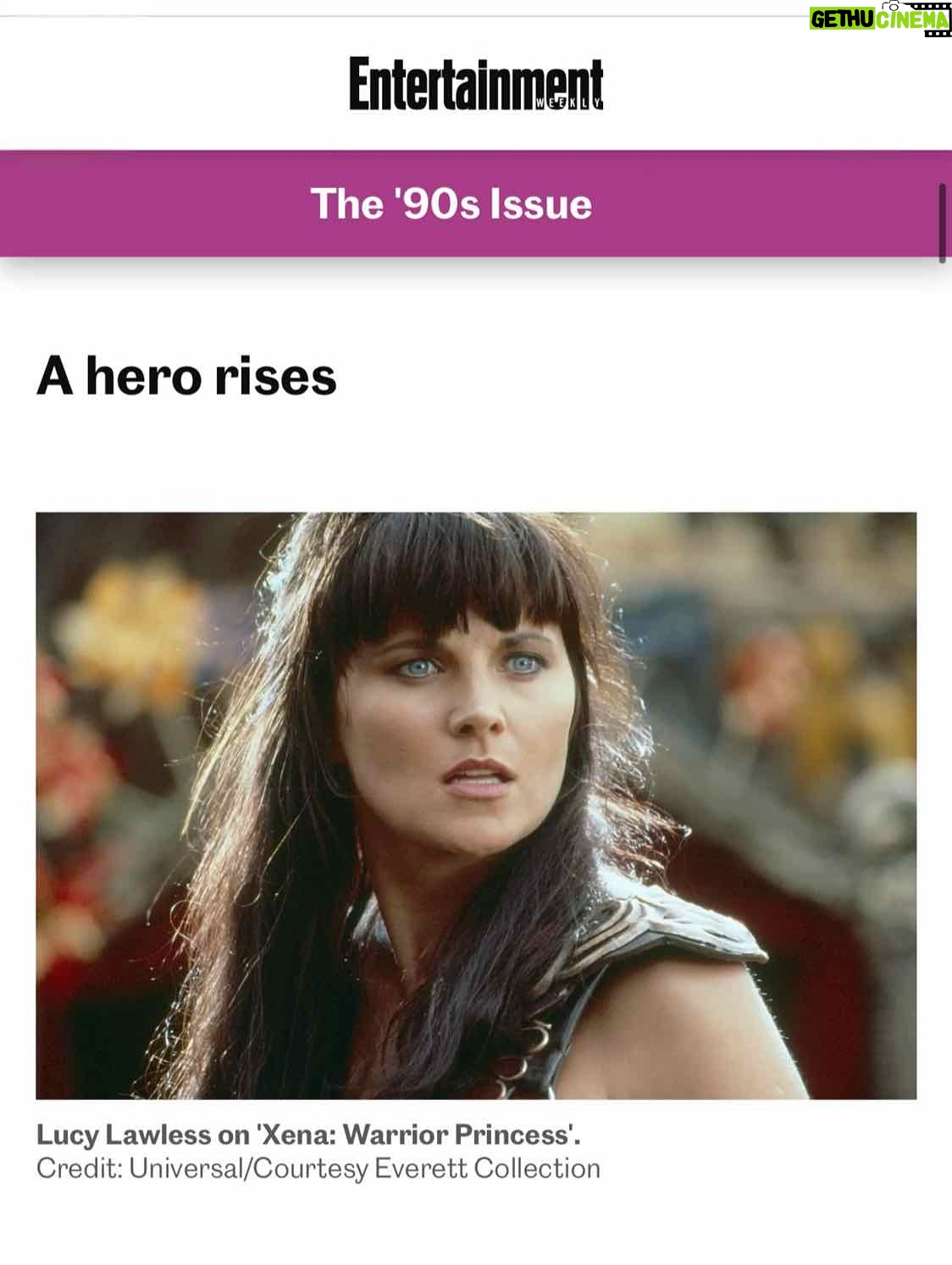 Lucy Lawless - 16.8K Likes - Wow! Thanks to @mekishana Pierre for this really cool new form of article. She’s cut it together like a documentary. Fantastic. I especially love the quotes from Bruce Campbell @shemp_malone #xena

link in bio to full article
