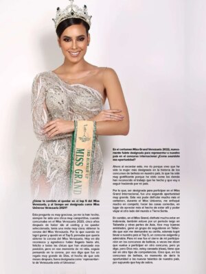 Luiseth Materán Instagram - ¡La perseverancia de Luiseth Materán es innegable! No solo brilló como Miss Universo Venezuela 2021, sino que también nos representó con orgullo como Miss Grand Venezuela 2022.
¿Recuerdas su increíble historia, desde su participación en el certamen hasta convertirse en una figura inspiradora?
En nuestra edición de diciembre, profundizamos en su trayectoria. Desde su paso por los concursos de belleza hasta su trabajo como presentadora, Luiseth es un ejemplo de que la pasión y el esfuerzo no tienen límites.
Si te perdiste esta portada memorable o quieres revivir su historia, ¡es el momento perfecto!
¡Te invitamos a explorar más historias inspiradoras!
¿Sabías que en nuestra web encuentras todas las ediciones de la revista Inspira?
Sumérgete en un mundo de contenidos exclusivos, entrevistas y consejos. Desde moda y belleza hasta emprendimiento y bienestar, tenemos algo para ti.
No esperes más, visita www.mediosinspira.com y ¡déjate inspirar!
#LuisethMateran #MissUniversoVenezuela #MissGrandVenezuela #ReinaDeBelleza #Perseverancia #Inspiracion #RevistaInspira #HistoriasDeExito #BellezaVenezolana #MissVenezuela #EmpoderamientoFemenino #RevistaDigital #ContenidoExclusivo #EntrevistaExclusiva #InspirateConInspira