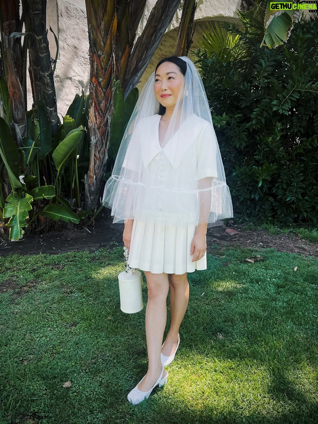 Lulu Wang - 18K Likes - One year since we spontaneously eloped. We thought it was just a random Monday, but later, @tajpaxton GASPED at the timestamp on the first frame of her video when the ceremony began. She realized the divine timing because (of course) she had the super blue moon calendar saved on her phone. 💙🌑