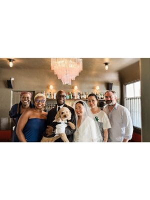 Lulu Wang Instagram - One year since we spontaneously eloped. We thought it was just a random Monday, but later, @tajpaxton GASPED at the timestamp on the first frame of her video when the ceremony began. She realized the divine timing because (of course) she had the super blue moon calendar saved on her phone. 💙🌑