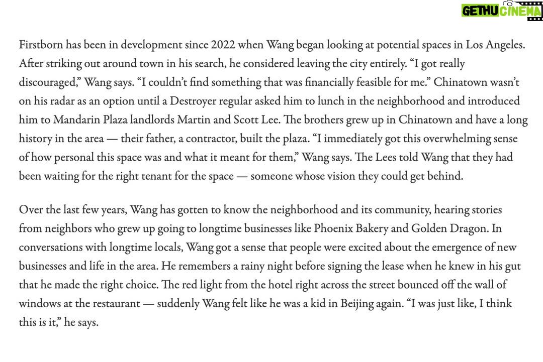 Lulu Wang - 1.8K Likes - After years of devouring Anthony’s food and watching him blossom, it’s so exciting to finally share his talents with the public. @firstborn.la is an extension of our home, our family and all the joy and love we have for our Los Angeles community. Firstborn is open now. Can’t wait to see y’all there! ♥️😋 Words: @rebeccaroland Images: @wonhophoto