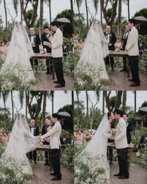 Luna Maya Instagram - In the garden of promises, we bloomed as one #ceremony #TheReception 🌸
📸: @derai.studio
Wedding Planner @paper_diamonds
Show Management @innazcommunique
Wedding venue @comoshambhalaestate
Decorator @tearosewedding
Sound & Lighting @focusproind
-
Principal Photographer & Videographer @derai.studio
Photographer & Videogarpher @iluminen
Photographer @bramsky.bramsky
Content Creation @by_avera @mv.behindthewed
-
Wedding cake @butter_bali
Stationery Designer & Illustrator @kurniawanhowijaya
Invitation printing @new.fanda.print
RSVP Management @undangin_com
-
Styled by: @astecat @bimopermadi
Asst Stylist: @lionardychoky
Ceremony Dress @yeftagunawan
Dinner dress @yeftagunawan
After party dress @jeffrytan
Luna’s Jewellry @bvlgari
Luna’s make-up @archangelachelsea
Luna’s hair @kieferlippens
Luna’s shoes @rococostore @christianlouboutin @jimmychoo
Maxime shoes @christianlouboutin
Maxime make up @ryanogilvy @rhaydavid
Maxime hair do @ranggayusuf
Maxime Jewelry @franknco_id
Groomsmen attire @wonghangtailor
Groomsmen Suit @samuelwongso
Groomsmen hair do @krisna_endi
Bridesmaids makeup @cokistrimirah @andychunmakeup @victoria_makeupatelier
Bridesmaid fabric by @the.designerworkshop
Bridesmaid hair do @krisna_endi @ine_hairdo_bali
Skincare prep set @hannaglow.official
Mineral water brides & grooms @jiwaterartesian
-
Entertainment
@luxevoirid
@orangeproductionasia
@phoneafriend.co
@rollportraits
@akustikaentertainment.id
#MOONtotheMAX #LUNAdicintaiMAXIMal