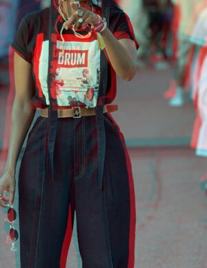 Lunathi Mampofu Instagram - We served and we were serving heritage, rhythm, good food and street chic all in one day. 🖤✨
Was naarce stepping out the house for a good time. @dstvza @dstvdeliciousfestival