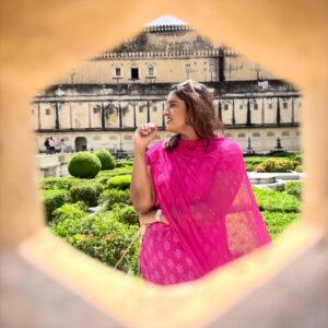 Maalica Ravikumar Instagram - Palace walls, pink vibes, and queen energy only! 💕👑