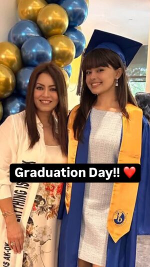 Mahima Chaudhry Instagram - The Graduate ❤️Watching you Graduate fills me with pride. Congratulations, my sweetheart.
I started this journey alone, but I had you.
I didn’t know how it would all work out, but I just knew I wanted you to have the best education.
I went back to work because of you.
I thought I was doing this all for you, but my baby, you ended up doing so much more for me.
So many years later watching you finally graduate today, I’ve never felt more proud.
You’ve grown into someone so kind, full of heart, and I feel lucky to be your mama.
This moment is ours. You and I did this together.
May you go far, may all your dreams come true.
I love you so much my baby.