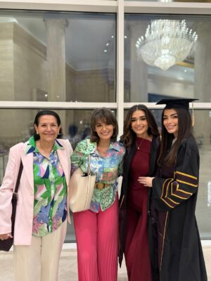 Malak Ahmed Zaher Instagram - OUTTTTT and with honors babyyyy!!!!!! 🎓❤️‍🔥💫🌟✨

So grateful to have achieved this milestone alongside my baby sister 🤍✨ what a journey it’s been! 👩🏻‍🎓👭🌟 

Suit @byfarahbarbary 
Makeup @makeupby_mirnagirgiss 
Hair @ebram_girgs