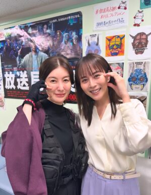 Manami Higa Instagram - つくたべ以来のりえさん🫶
またご一緒できてうれしい〜🥰💕

@rie_tomosaka_official 
@hosokyokusenkyo_ntv 
#放送局占拠
#美しい妖