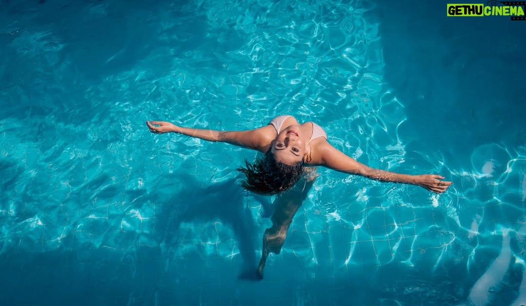 Manjari Fadnnis - 9.1K Likes - ‘Coz i was born a Waterbaby, swimming with these times. 
The grooves that turn the grey to sunshine. 
Coz i will live through days that break me swimming with these times. 
The grooves that turn the grey to sunshine.’ 
-Tom Misch
🩵🩵🩵🩵🩵

📸 @rakeshsidana 

#swim #poolside #summer #waterbaby