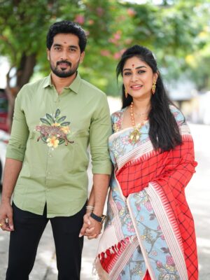 Manjula Paritala Instagram - #Happy anniversary Ganda, my love, my soul, my world

#kanchikorvaipattussaree @puresilk_saree_kanchipuram