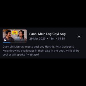 Mannat Khanna Instagram - Did you guys catch the latest episode yet? It’s getting juicy😈
:
:
@jiohotstar @kullubaaazi 
:
:
:
#ishqinterrupted #mannatkhanna