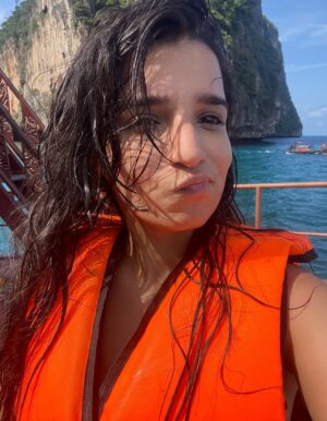 Mansi Bhanushali Instagram - Being surrounded by nothing but endless water and sky makes you see yourself differently. I felt so tiny and yet strangely infinite. It gave me a reminder to just exist, to notice life in a way I never do and now I can’t stop missing it. I keep replaying it in my head 🕊️🌊☀️🫶🏻🥹