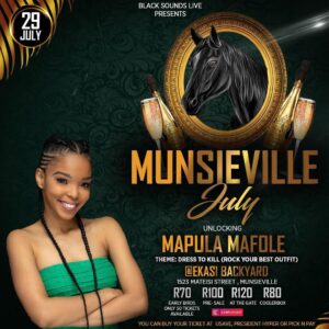 Mapula Mafole Instagram - 📍 Munsieville 29th July 🎶