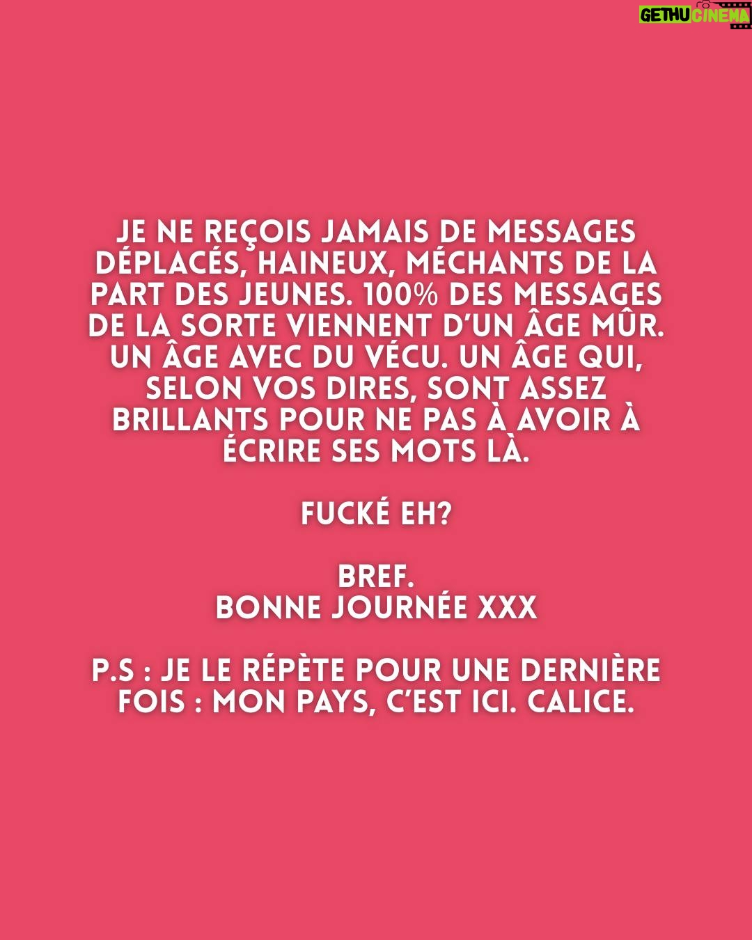 Mariana Mazza - 11.5K Likes - Bref.
Bonne journée xxx et merci à @alex_barrette  et @genevievehd  d’en avoir parlé ce matin à la radio, vous m’avez inspiré ce statut !