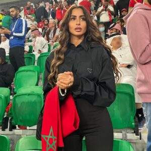 Marine El Himer Instagram - On se donne rdv en demi finale in sha allah 🤲🏽🇲🇦⚽️🦁