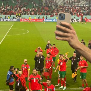 Marine El Himer Instagram - On se donne rdv en demi finale in sha allah 🤲🏽🇲🇦⚽️🦁