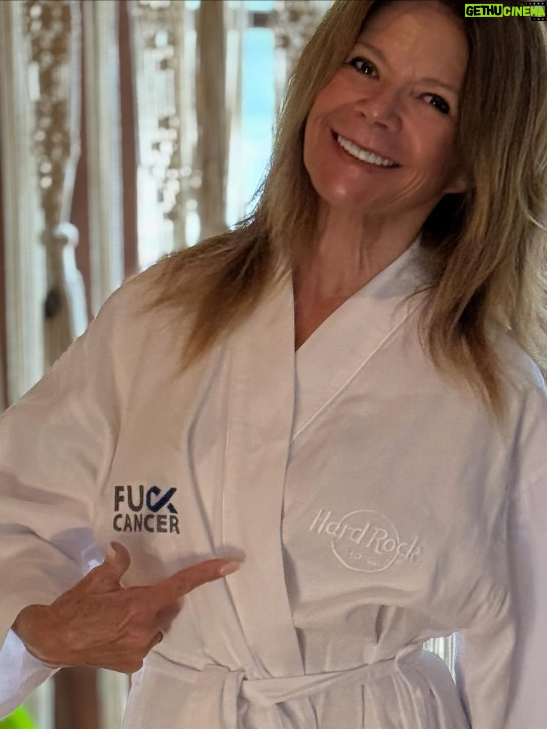 Mary-Margaret Humes - 18.7K Likes - Back in LA still trying to wrap my head around it all. A huge shout out to @hardrockhotelnyc for your amazing support and accommodations.  Your entire staff ROCKED it. Thank you for the very cool custom pillowcases. Along with @letsfcancer … I thank you for the cozy bathrobe. Being a colon cancer survivor myself … I will wear it with a smile.  @actorkerrsmith @meremonroe … I miss you already. @vanderjames My love and respect for you is immeasurable ❤️ So much more to come later … #dawsonscreek #dawsonscreekreunion #tvfamily