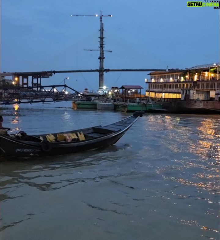 May Toe Khine - 2.7K Likes - An evening at the other side of yangon. 🩵☁️🛶🌉

#MayToeKhine