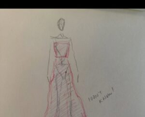 Maya Hawke Instagram - Thank you @prada for this glorious dress, a glorious night, and for interpreting my kindergarten style sketch. I feel very lucky. @bfa 📸