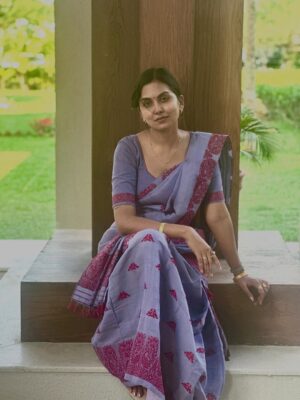 Meenakshi Borah Instagram - Grace in every fold...💜