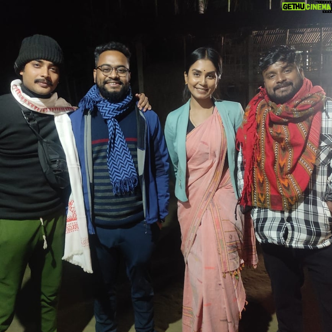 Meenakshi Borah - 13.5K Likes - Snapshots from the set…caught some amazing moments during our web series shoot…”Chupa-Chupi”…❤️🧿