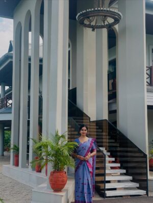 Meenakshi Borah Instagram - Grace in every fold...💜