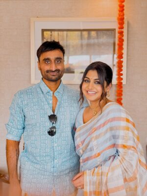 Meera Nandan Instagram - Happy Birthday, my love and cheers to our 2nd Engagement Anniversary!
Today is extra special because I get to celebrate you .. the most amazing husband and my greatest blessing.
Thank you for being my biggest supporter, for always believing in me, and for bringing out the child in me when life gets too serious. Your love, your laughter, and even your endless pranks (that I secretly adore!) light up my world in ways I never imagined possible.
Thank you for lifting me up when I’m feeling low, and for being my calm, my chaos, and everything in between. I’m endlessly grateful that you came into my life.
May God bless you always with happiness, health, and all the love your heart can hold.
Here’s to us .. to love, laughter, and forever! 
I love you 😘🤗