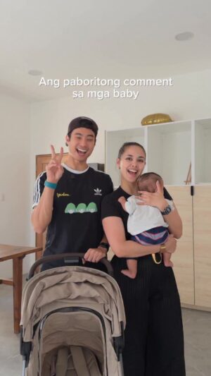 Meganne Young Instagram - Behind the scenes of this fun reel, Boneezy and I actually noticed that it really is the “go-to” comment for most of the visitors of Leon 😂 it’s been such a new experience seeing our loved ones react and adjust to our growing family. More good times ahead 🫶