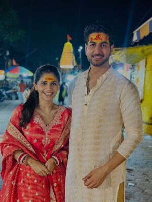 Megha Chakraborty Instagram - Celebrated the most special day of my favorite person at the divine feet of Mahakal 🙏❤️
Blessed to have you in my life @sahilphull
Happiest Birthday my LOVE 💫 May Mahadev shower his blessings on you always
Always keep smiling😄🤗