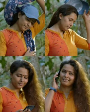 Megha Thomas Instagram - "കാറ്റൊരുത്തി ഒരു തീ 
കാറ്റത്തൊരുത്തി എരിതീ"

Mu_Ri’s words are not just poetic; they are the pulse of the women in Bheemante Vazhi.
And if you’re watching closely, you’ll realise—this isn’t Bheeman’s story alone.
It’s also about the women who walk beside him, pass him, and even leave him behind.

You see women here not as accessories to a male journey, but as individuals with desires, depth, and their own destinations. In a village framed by walls—literal and metaphorical—these women carve out space, breath, and authority.

Yes, Bheeman’s choices in women are often led by lust or fascination.
But for the women, Bheeman represents something different—he offers space.
And sometimes, space is all a woman needs to taste freedom.

Take Blessy, played by Vincy Aloysious.
She enters the story quietly, but you can’t forget her.
In a society that often asks women to shrink or hurry, she slows down and chooses herself first.
Her relationship with Bheeman isn’t reckless—it’s thoughtful. Consensual. Honest.
And when she marries someone else, she doesn’t look back with regret.
When their paths cross again, she tells Bheeman:
"ഈ പ്രേമം എന്നൊക്കെയായി പറയുന്നത് ഒരു connection ആണ്. അത് ഒരാള്ക്ക് കിട്ടുകയും വേറെ ഒരാള്ക്ക് കിട്ടാതെ ഇരിക്കയും ചെയ്യുന്നത് ഒറിചിരി painful ആണ്."
That line isn’t dramatic—it’s real. A quiet acceptance that not all loves land equally. And not all wounds bleed outside.

Now meet Kinnari, played by Megha Thomas—perhaps the most quietly revolutionary presence in the film.
She comes from outside the village, a stranger to its rules, and yet, she blends in without losing herself.
There’s something luminous about her—a spark of openness and eagerness to understand, to belong, but not blindly conform.
She doesn’t allow her differences to isolate her; instead, she turns them into tools of connection.
She laughs, explores, asks, and unlearns.
She’s drawn to Bheeman—not for protection, but for presence. For a conversation of souls.
She desires a deeper, more rooted connection—one that’s emotional and spiritual, not transactional.
But when it doesn’t arrive, she doesn’t fall apart.

<<<Cont.In Cmnts>>>
•
@heartgoesummm ©️
•
@chembanvinod #bheemantevazhi #women