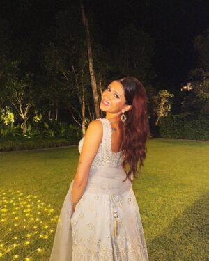 Meghna Chakraborty Instagram - Escaped from reality for a little bit to dress up and #ParthywithPreya 🥳 

📸: @shiv.dances 
👗: @eshhpat 

#thailand #thailandwedding #khaolak
