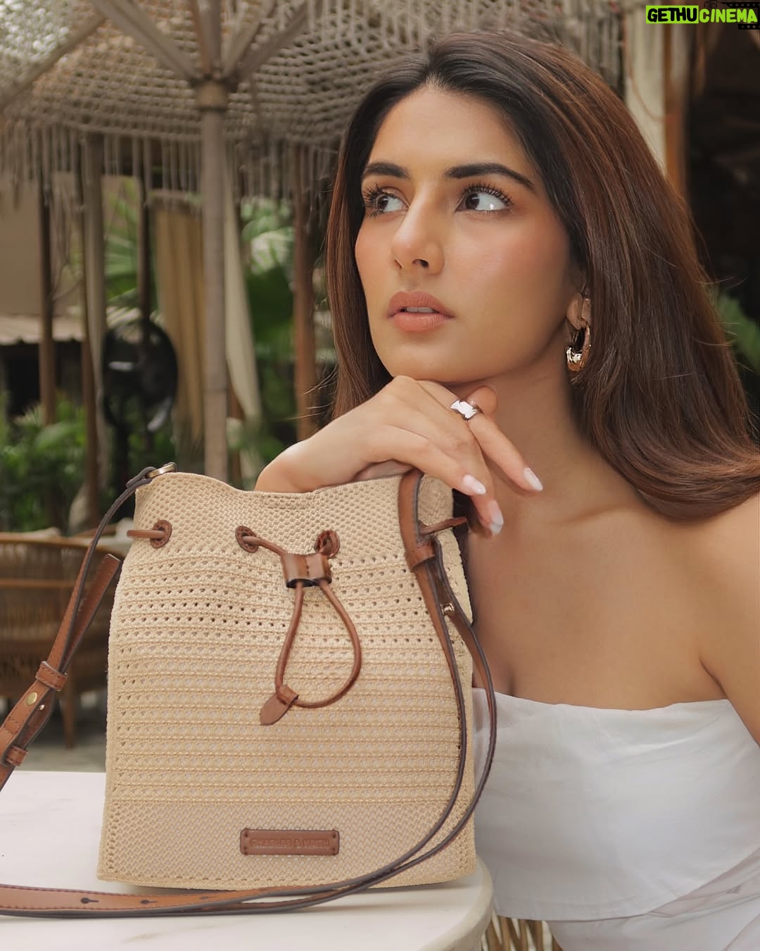 Meher Taluja - 1.9K Likes - Just me, a slow afternoon, and my favorite summer carryall from @charleskeithofficial 🌿

#SummersCalling #CharlesKeith_IN