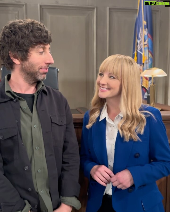 Melissa Rauch - 132.1K Likes - Reunited (with #SimonHelberg) and it feels so good on the #NightCourt one hour, 2 episode  Season Finale Event TONIGHT on @nbc at 8:00/7:00c! 💙