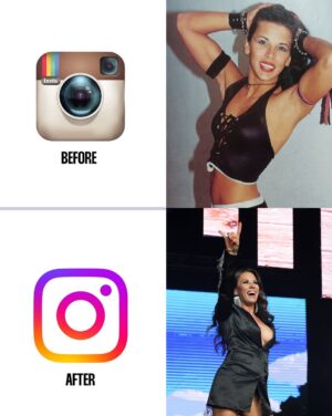 Mickie James Instagram - Before ➡️ After 🤠
#wwe #roh #tnawrestling #mickiejames