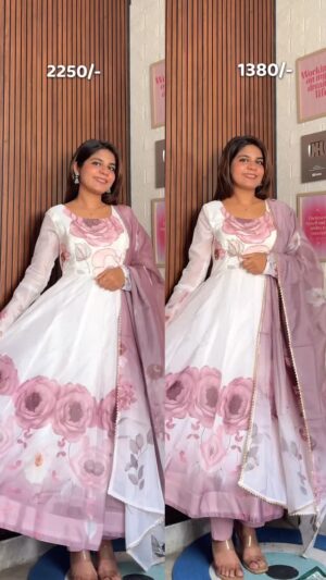 Miss Taanii Instagram - Which one is best 💜✨Comment “Best” for links 🫶🏻
FLIPKART V/S @meeshoapp ANARKALI SUIT 
.
.
.
Flared kurta set organza suit from flipkart haul 
#flipkartfashion #bigbilliondays #organzasuits