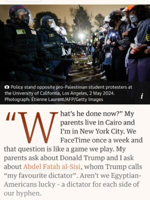 Mona Eltahawy Instagram - My new oped.
I moved to the United States from Egypt in 2000 and I have spent the past 25 years watching the US turn into Egypt
But no one is under any illusion that Egypt's dictator was freely and fairly elected. 77 million people freely and fairly elected Trump.
For as long as I could read newspapers, Iāve heard that Arabs love strongmen dictators: from Hosni Mubarak to Saddam Hussein to Muammar Gaddaf. None of them freely or fairly elected. 77 million people in the U.S. freely and fairly ejected Donald Trump. Who loves the strongman dictator?