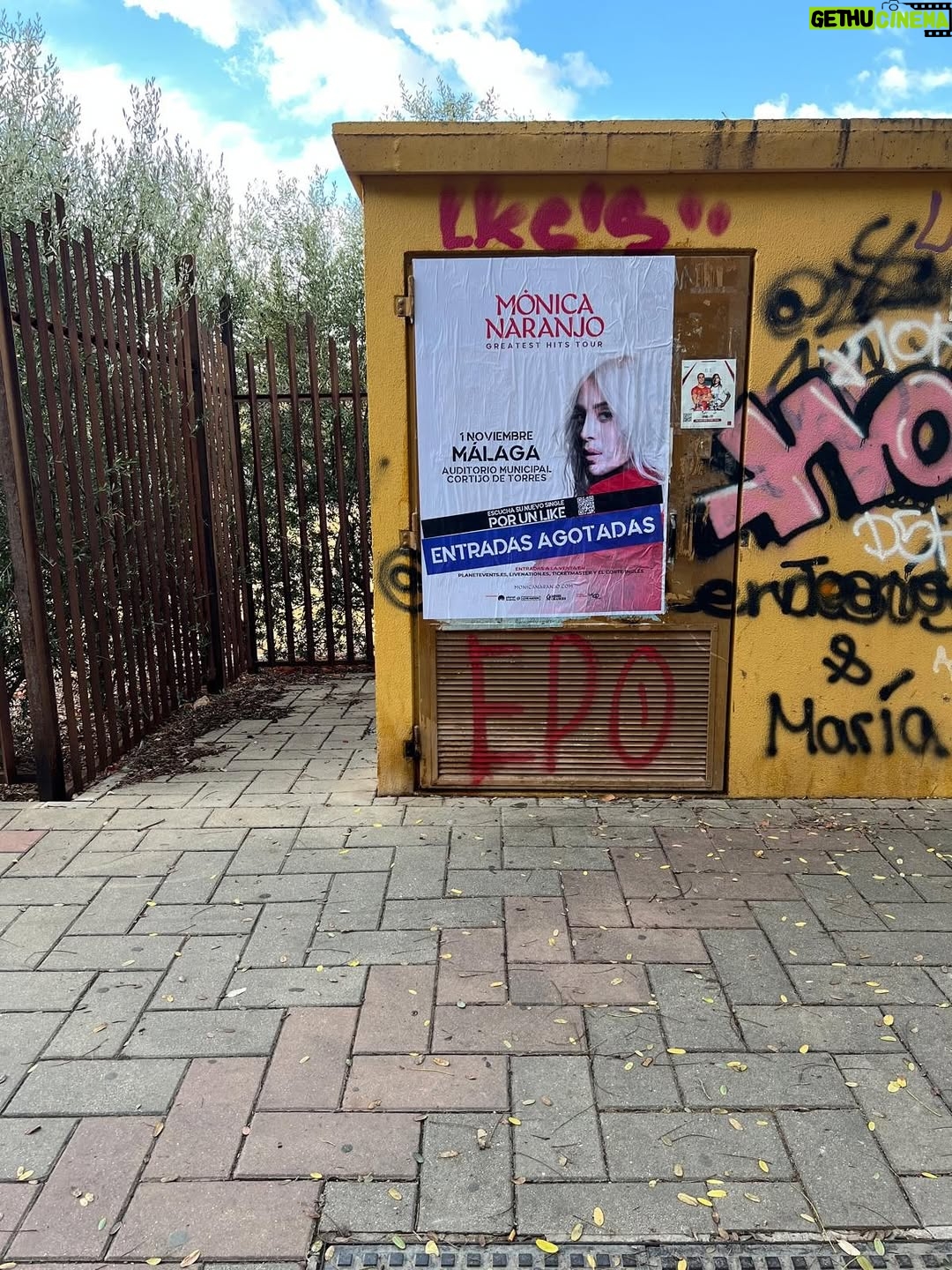Mónica Naranjo - 1.4K Likes - Las calles de Málaga lo saben…. @greatesthitstour de @monicanaranjo está llegando!!!!!!😍

Segundo sold out de la gira!! Gracias!!!❤️🙏🏼

¡¡Nos vemos este sábado!!

Gracias a @los40classic.oficial por ser la emisora oficial con el apoyo de @cadena_dial 

#MónicaNaranjo #GreatestHitsTour #Málaga