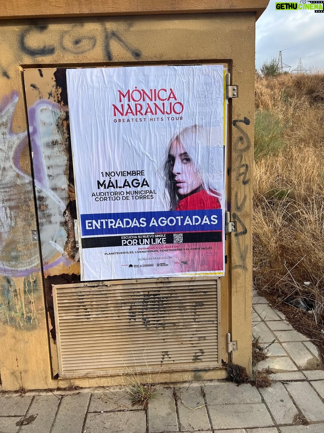 Mónica Naranjo - 1.4K Likes - Las calles de Málaga lo saben…. @greatesthitstour de @monicanaranjo está llegando!!!!!!😍

Segundo sold out de la gira!! Gracias!!!❤️🙏🏼

¡¡Nos vemos este sábado!!

Gracias a @los40classic.oficial por ser la emisora oficial con el apoyo de @cadena_dial 

#MónicaNaranjo #GreatestHitsTour #Málaga