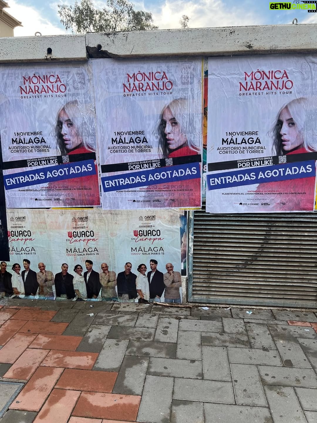 Mónica Naranjo - 1.4K Likes - Las calles de Málaga lo saben…. @greatesthitstour de @monicanaranjo está llegando!!!!!!😍

Segundo sold out de la gira!! Gracias!!!❤️🙏🏼

¡¡Nos vemos este sábado!!

Gracias a @los40classic.oficial por ser la emisora oficial con el apoyo de @cadena_dial 

#MónicaNaranjo #GreatestHitsTour #Málaga